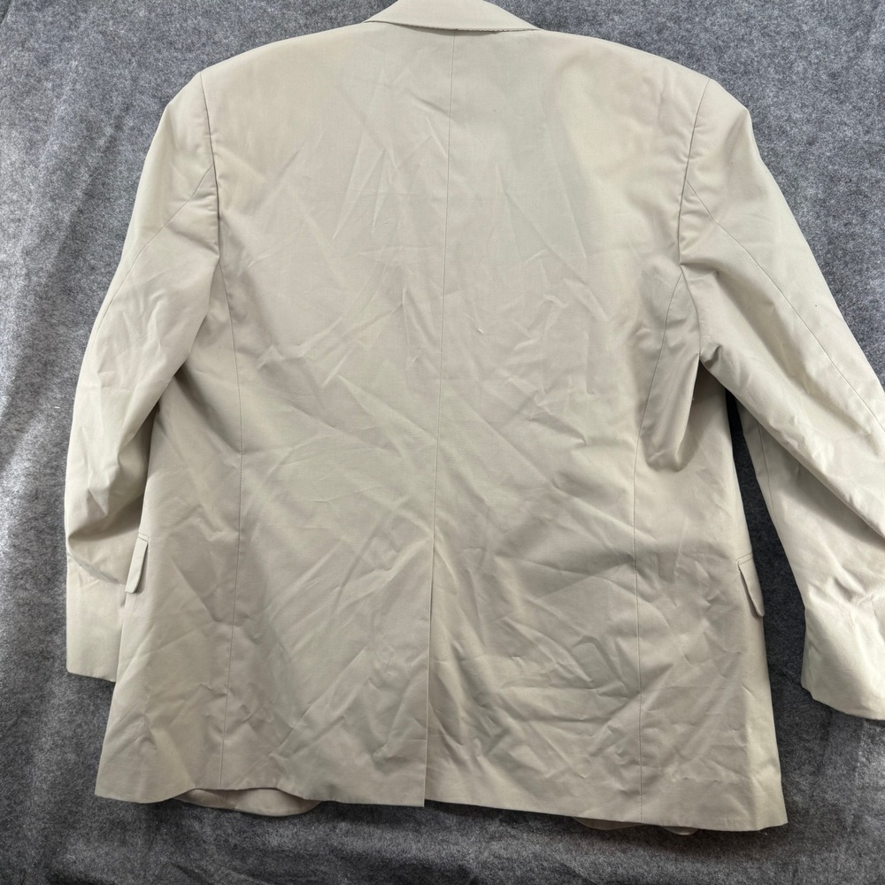 Brooks Brothers Blazer Mens 42 Beige Two Button Sport Coat Made in USA - Picture 8 of 16